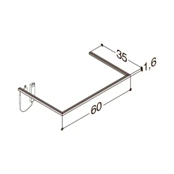 SCANBAD DELTA L60 CM D35 CM LYSRAMME