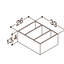 SCANBAD DELTA SKUFFETILBEHØR NATUR