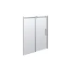 SCANBAD DELUXE SKYDEDØR KROM/KLAR 160 X 200 X 10 CM