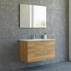SCANBAD DINA INKL. SELECT SPEJL BADMØBEL VARM EG 2 SKUFFER 101 CM