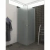 SCANBAD FLEXI MAT ALU PROFIL, 1 STK. BRUSEDØR 89 CM FROSTET GLAS