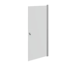 SCANBAD FLEXI MAT ALU PROFIL, 1 STK. BRUSEDØR 89 CM FROSTET GLAS