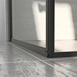 SCANBAD FLEXI SORT PROFIL, 1 STK. FOLDEDØR KLAR GLAS 79 CM