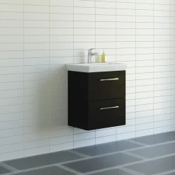 SCANBAD MULTO LOTTO BADMØBEL SORT MED METALSKUFFER 55 CM