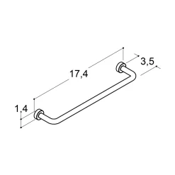 SCANBAD PLAY GREB POLERET MESSING 17,4 CM