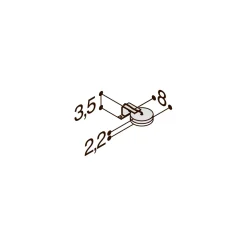 SCANBAD PLAY LED LAMPE KROM