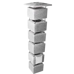 SCHIEDEL ISOKERN ENKELTMODUL SKORSTEN 450 X 36 X 36 CM Ø160 MM