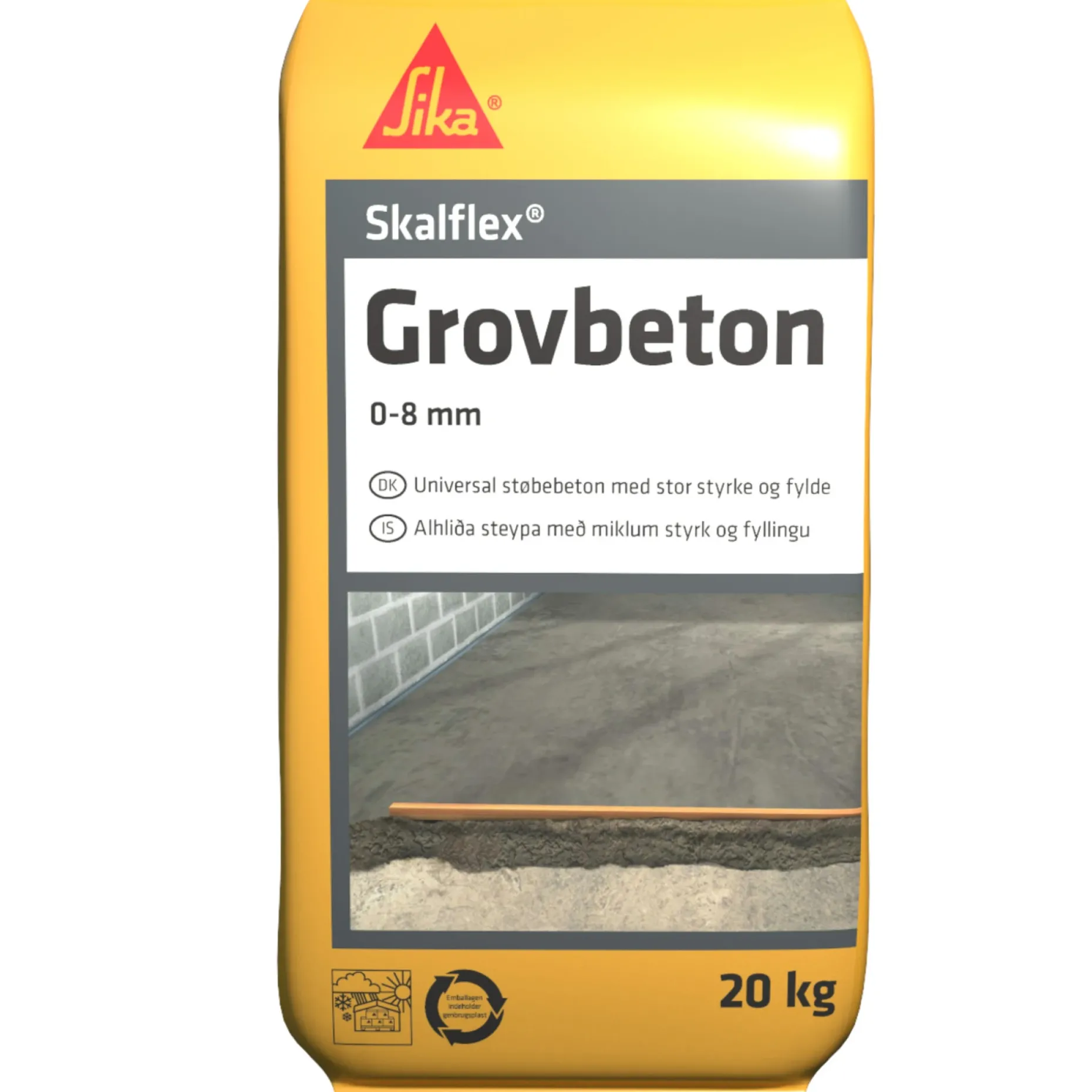 SIKA SKALFLEX GROVBETON 20 KG 0-8 MM