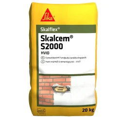 SIKA SKALFLEX SKALFLEX SKALCEM S2000 VANDSKURINGSMØRTEL HVID 20 KG