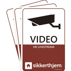 SIKKERTHJEM 3-PAK ALARMMÆRKATER