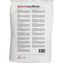 SKAMOWALL LIME MORTAR KALKMØRTEL KNÆKKET HVID 20 KG