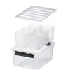 SMARTSTORE CLASSIC 15 OPBEVARINGSKASSE M LÅG + INDSATS TRANSPARENT 14 L