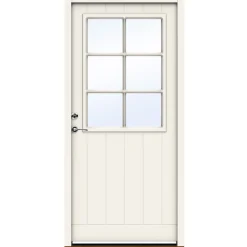 SWEDOOR ADVANCE-LINE CLASSIC BRAHMS ECO FACADEDØR 77 X 948 X 2115 MM V HVID