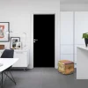 SWEDOOR ADVANCE-LINE STABLE SORT GLAT MASSIV DØR SORT 9X21