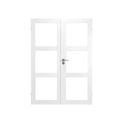 SWEDOOR CLEVER-LINE PURITY GW3L DOBBELT GLASDØR INKL. KARMSÆT 110 MM 17X21