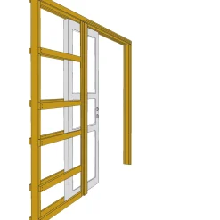 SWEDOOR SKYDEVÆGSELEMENT 9X21 121 MM