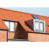 SWISSPEARL B7 BØLGEPLADE TEGLRØD HJ/HU = HJØRNEAFSKÆRING OG HULLER