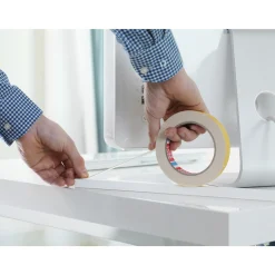 TESA POWERBOND SLIM DOBBELTKLÆBENDE TAPE 5 M X 9 MM HVID