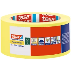 TESA PRECISION AFDÆKNINGSTAPE 50 M X 50 MM GUL