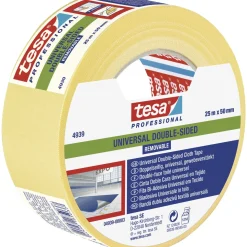 TESA PROFESSIONAL 4839 UNIVERSAL DOBBELTKLÆBENDE TAPE 25 M X 50 MM HVID
