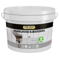 TRIP TRAP DÆKKENDE TRÆMALING 4 L HVID