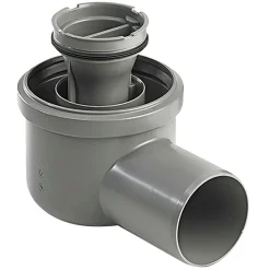 UNIDRAIN 2411.0075 UDLØBSHUS 75 MM VANDRET