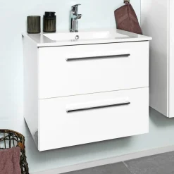 VASSO BADMØBEL HVID MAT 2 SKUFFER 60 CM