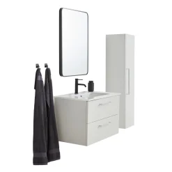 VASSO MILANO SOFTCLOSE BADMØBEL HVID 2 SKUFFER 80 CM