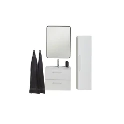 VASSO MILANO SOFTCLOSE BADMØBEL HVID 2 SKUFFER 60 CM