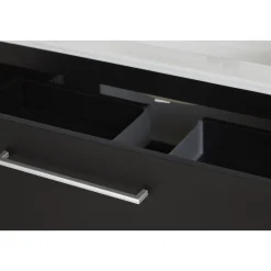 VASSO MILANO SOFTCLOSE BADMØBEL SORT 2 SKUFFER 60 CM