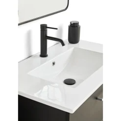 VASSO MILANO SOFTCLOSE BADMØBEL SORT 2 SKUFFER 80 CM