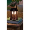 VELI LINE MARBELLA SOLCELLE LANTERNE BRUN/SORT 24 CM