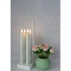 VELI LINE 4-PAK GENOPLADELIGE HVIDE 24,5 CM LED KRONELYS