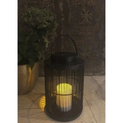 VELI LINE ROMA SOLCELLE LANTERNE SORT 26 CM