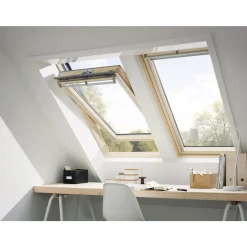 VELUX VIPPEVINDUE HVIDMALET TRÆ 78 X 140 CM GGL MK08 2068
