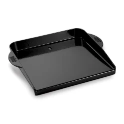 WEBER DELUXE STEGEPLADE PORCELÆNSEMALJERET STØBEJERN