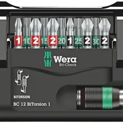 WERA BIT CHECK BITORSION BITSSÆT 12 STK