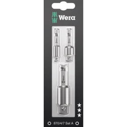 WERA TOPNØGLEINDSATS 1/2"X75 MM 3 STK