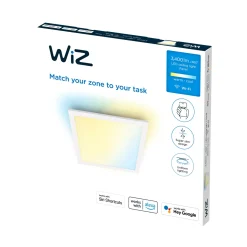 WIZ FIRKANTET PANEL HVID 36W 60X60 CM