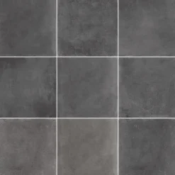 XL-BYG CONTEMPORARY GRAPHITE GULVFLISE 81X81 MØRK GRÅ