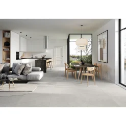 XL-BYG LAGOM WHITE GULVFLISE 60X120 LYS GRÅ