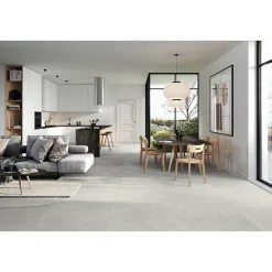 XL-BYG LAGOM WHITE GULVFLISE 60X60 LYS GRÅ
